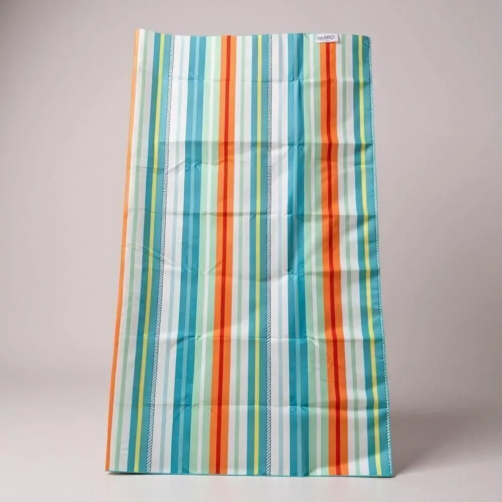 Caro Tropical Sunset Beach Blanket – Reversible Multi Coastal Art, 60x60